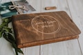 10x15cm (4x6) rustic wooden photo box. Couple memory box with USB. Rustic photo gift box. Memory keepsake box for couples product logo