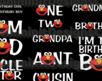 Download Elmo Birthday Svg Etsy