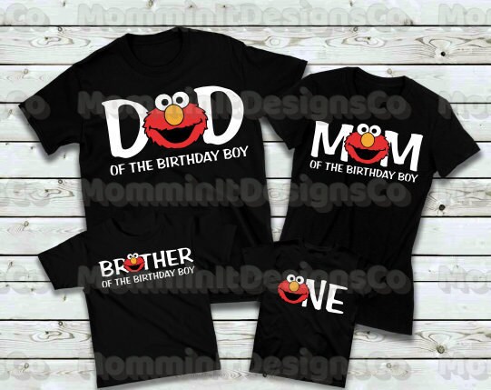 Elmo Birthday Shirts, Sesame Street birthday, Elmo birthday, Sesame S…