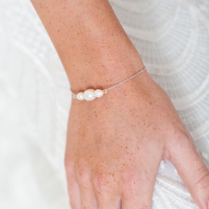 Lia Triple Pearl Bracelet image 1