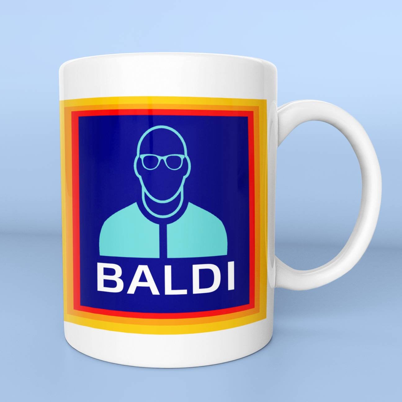Baldi gift mug. Funny gift for bald man. Gift for bald dad. Etsy