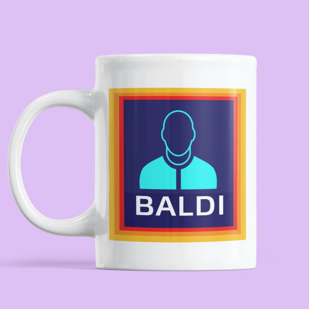Baldi gift mug. Funny gift for bald man. Gift for bald dad. Etsy