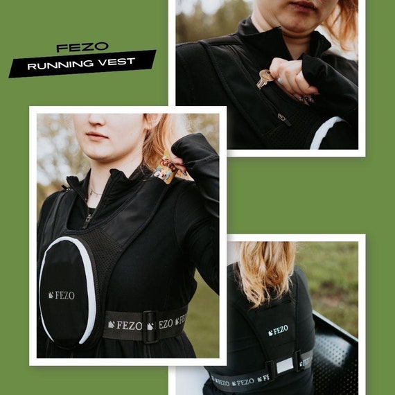 Gilet Portatelefono Da Corsa ZelaFit Regolabile E Riflettente – Senza Rimbalzi, Impermeabile
