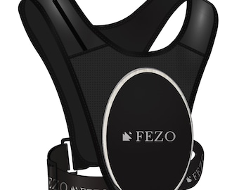 Gilet de course unisexe FEZO avec support pour téléphone, ceinture réglable, support de téléphone étanche pour la course, logo réfléchissant, ventilation
