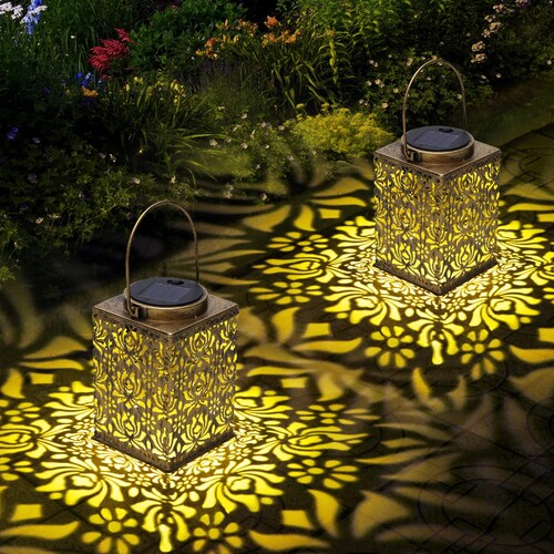 2 Pack Solar Lights Outdoor Garden Decorative Solar Garden Etsy