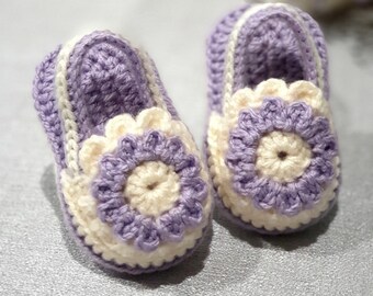 MUSTER für Babyschuhe Häkeln Blumenmädchen Mary Jane Sandalen (0-12 m) (PDF Anleitung)