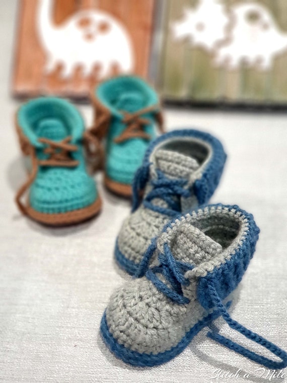 Crochet Baby Shoes - Adorecrea.com