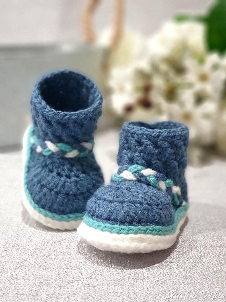 Baby boot cute CROCHET PATTERN Baby Crochet Shoes for girls this crochet baby boot pattern comes in 4 sizes 0-12 months