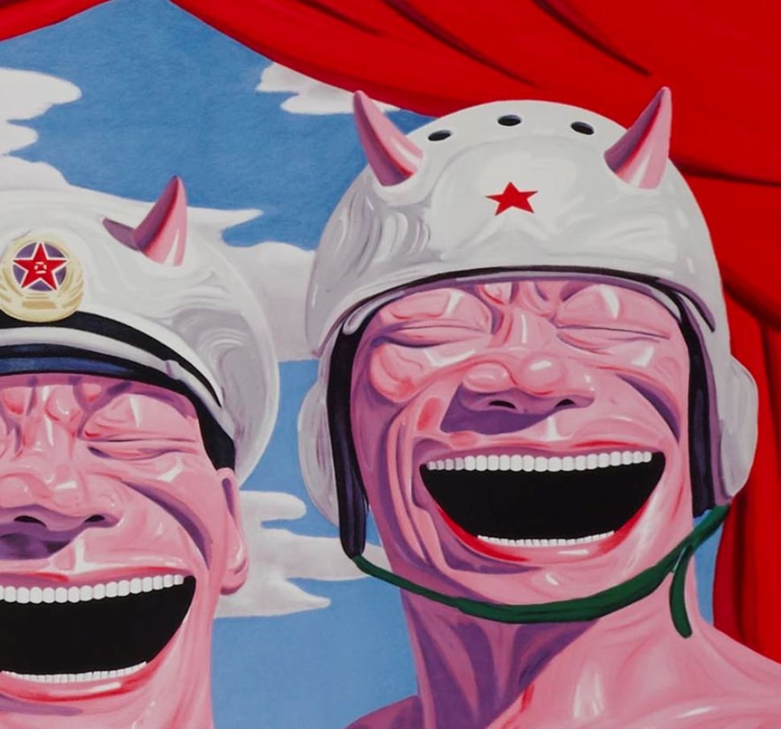 Yue Minjun 'Armed Forces' Fine art print Various Etsy