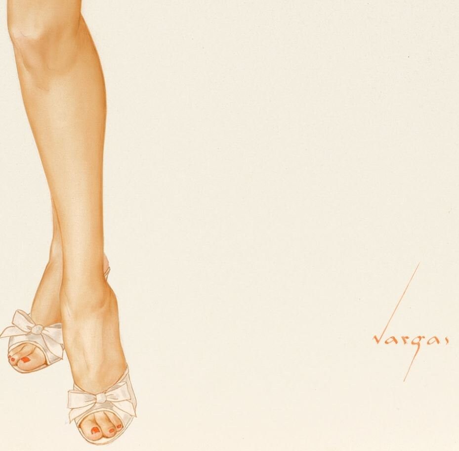 Alberto Vargas 'Nude with Phone' Fine art print | Etsy