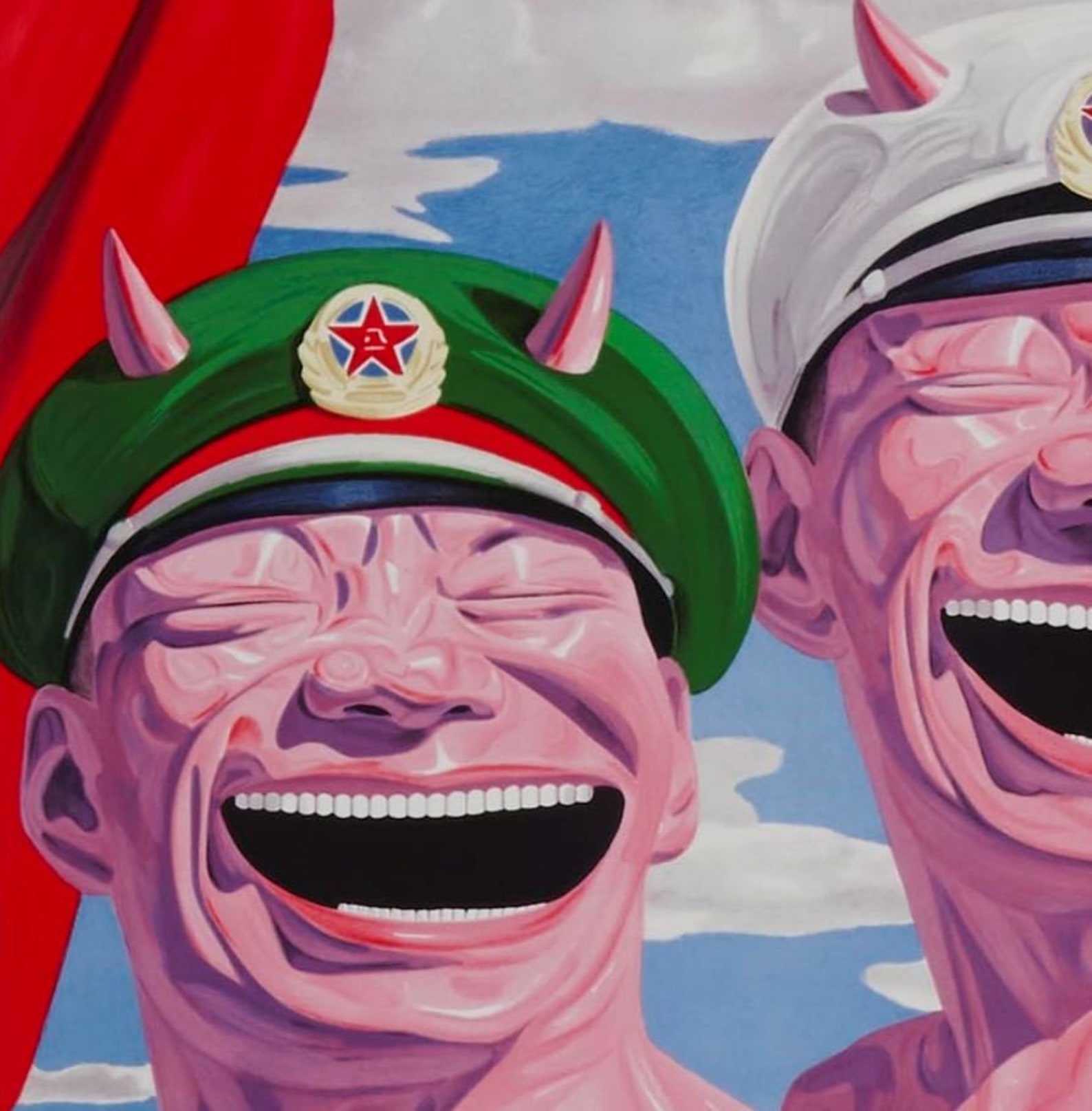 Yue Minjun 'Armed Forces' Fine art print Various Etsy