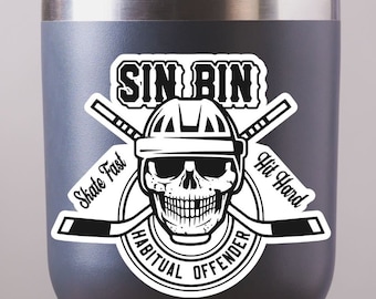 Sin Bin Hockey Sticker