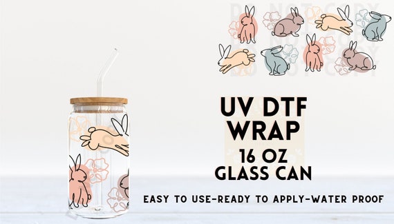 Strawberry Iced Coffee Cup | Beer Glass Mug | UV DTF cup wrap