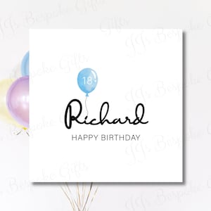 Carte d'anniversaire ballon | Joyeux anniversaire | Carte pour elle | Carte pour lui | Carte de voeux | Célébrer