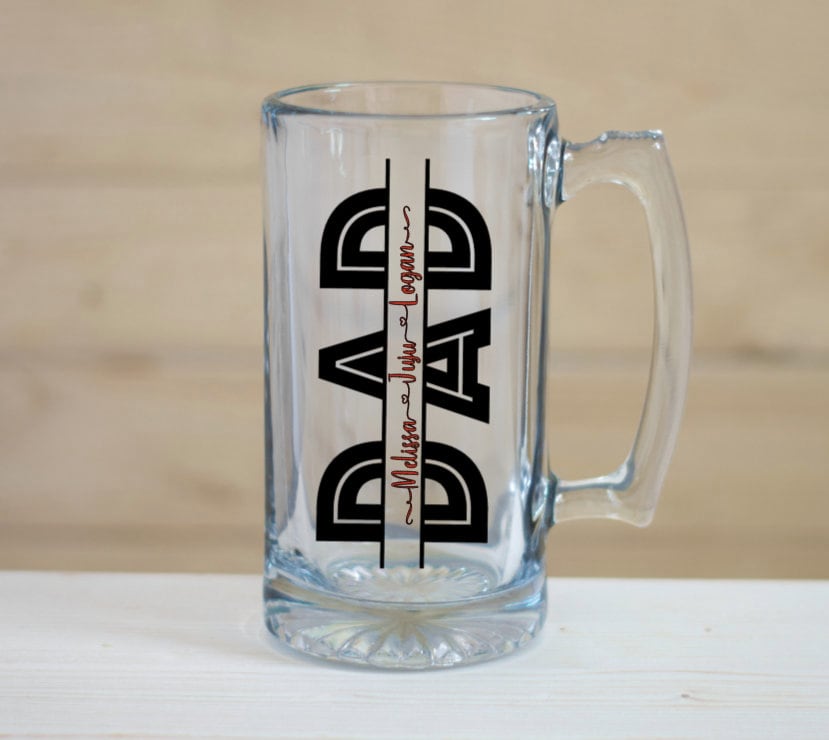Custom Beer Mug Fathers Day Gift Personalized Mug Dad Gift Etsy