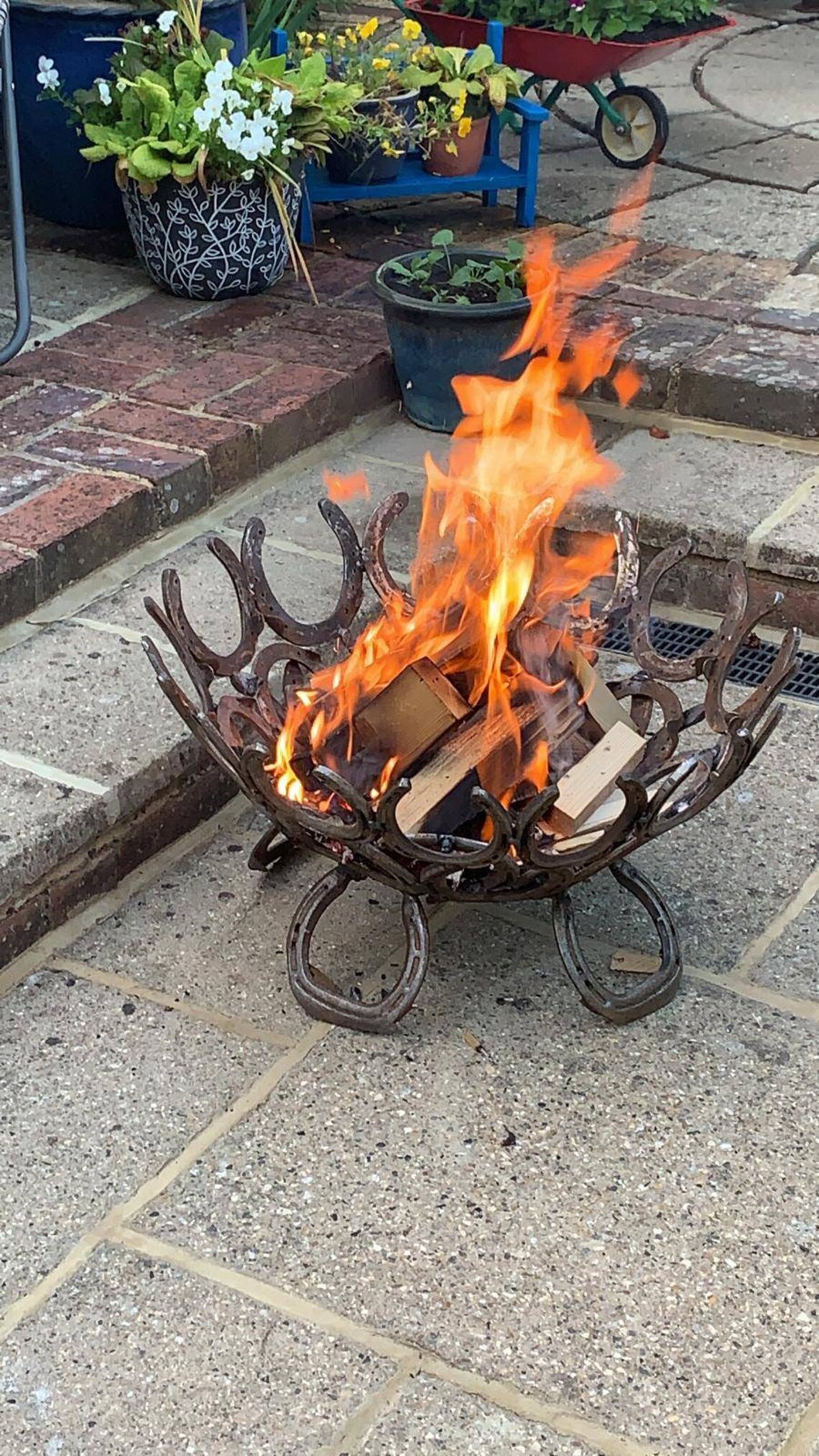 Horseshoe Fire Pit Etsy UK