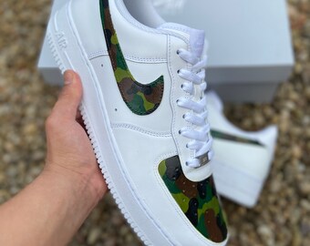 nike air force 1 camo swoosh