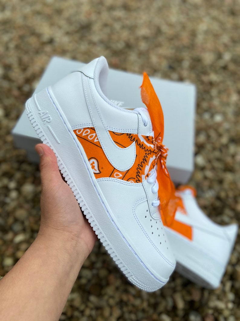 Custom Nike Air Force 1's Bandana Custom Nike Air Force | Etsy