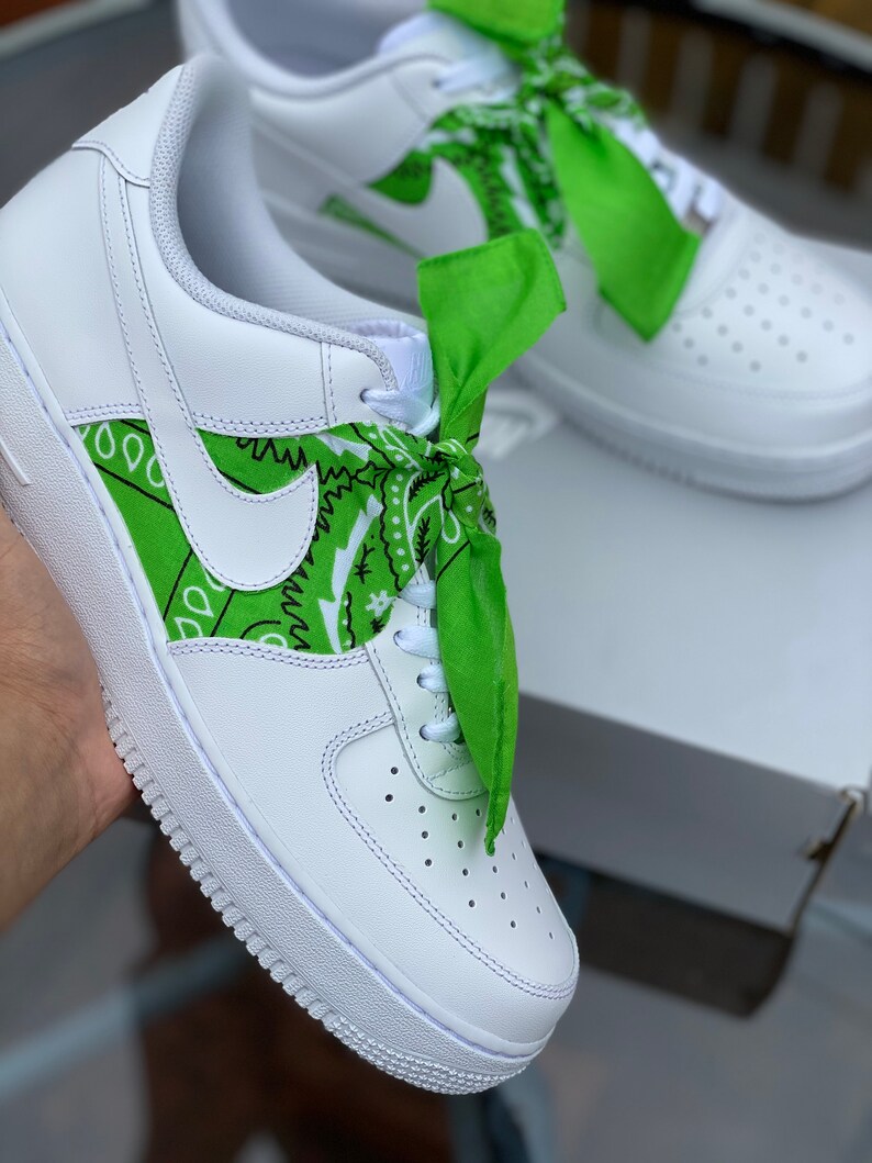 Custom Nike Air Force 1's Bandana Custom Nike Air Force | Etsy