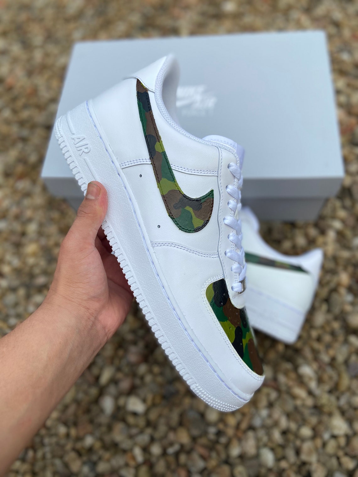 Custom Nike Air Force 1's Military Camo AF1 | Etsy