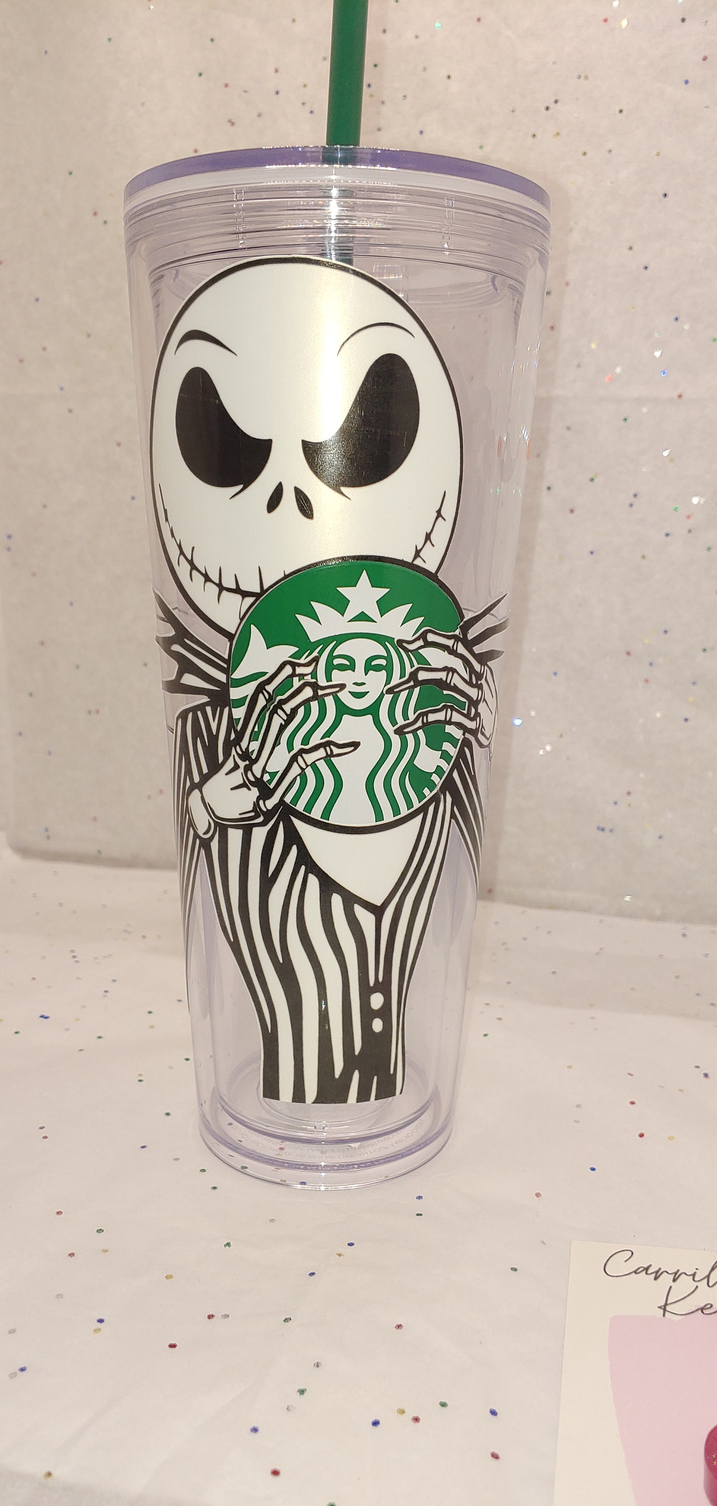 Jack skellington starbucks cup Etsy