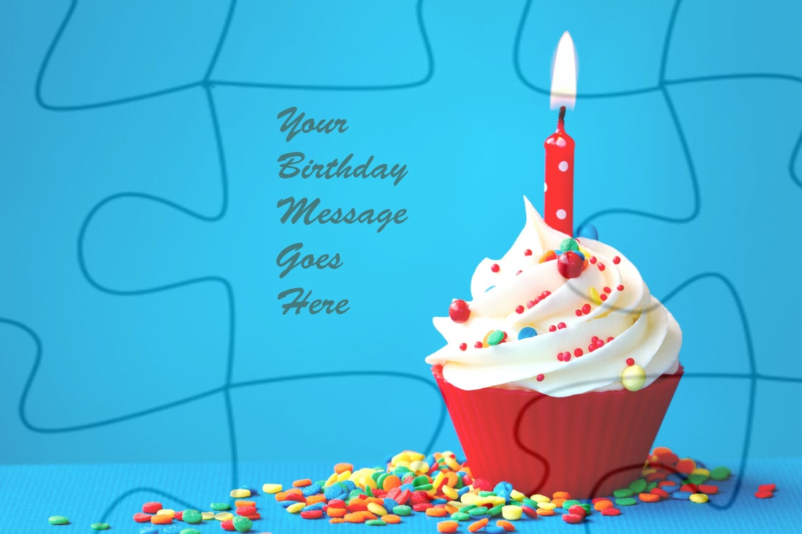 Birthday Card Puzzle | Etsy