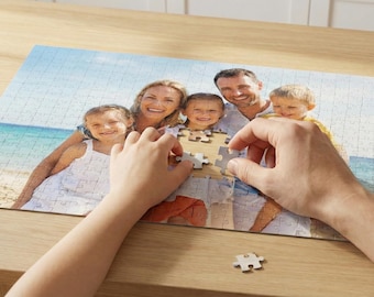Legpuzzel van 500 stukjes | Aangepaste fotocadeau voor familie en kinderen | Huisdierportret, vakantieherinnering of verjaardag