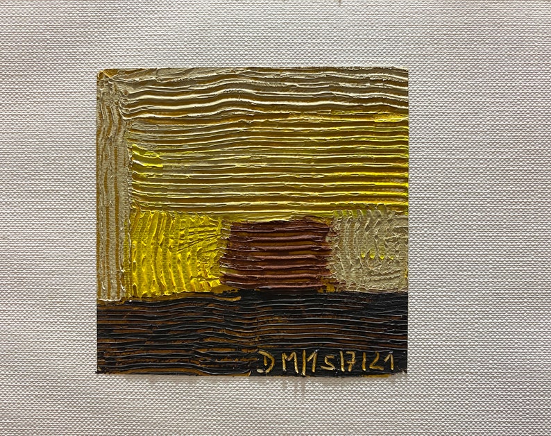 Oil Painting Abstract  07/15/2021  Quadrata series  image 1
