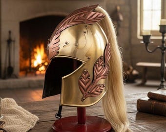 Mittelalterlicher Ritter Metall Herr Der Ringe König Elven Helm Mit Feder Cosplay