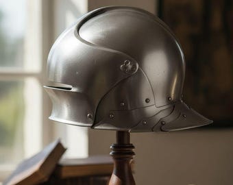 Medieval German Sallet Knight Helmet | 15th Century Steel Re-enactment Armor