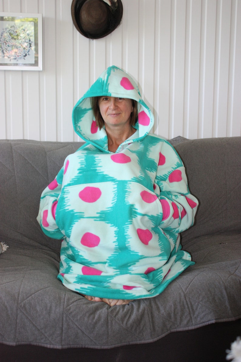 Easy Unlined Blanket Hoodie PDF Sewing Pattern Etsy