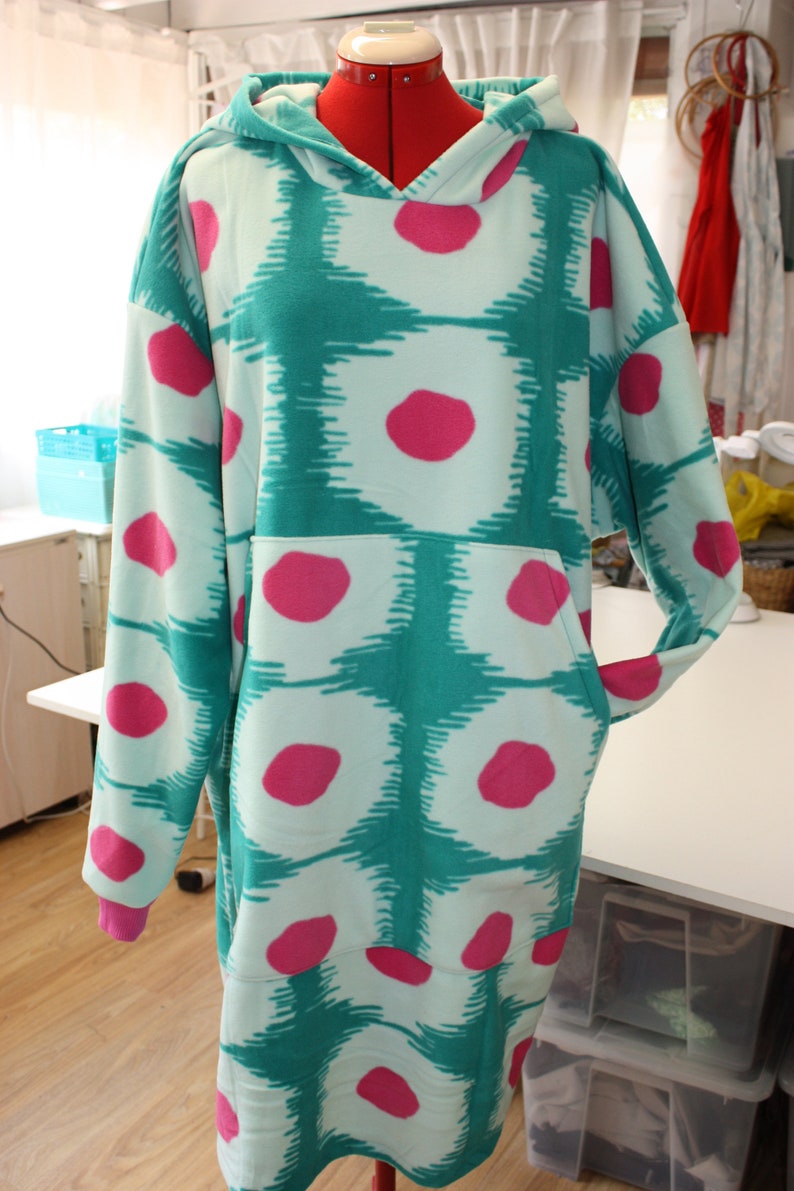 Easy Unlined Blanket Hoodie PDF Sewing Pattern Etsy