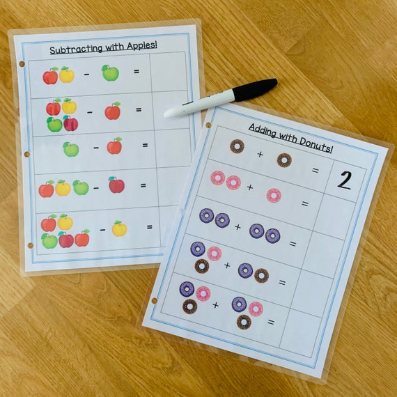 Kindergarten Math Early Math Concepts Simple Math Concepts - Etsy