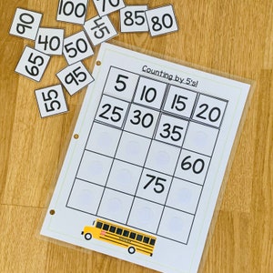 Counting by 5&#39;s, First grade curriculum, First grade learning, Teaching Numbers, Homeschool learning games