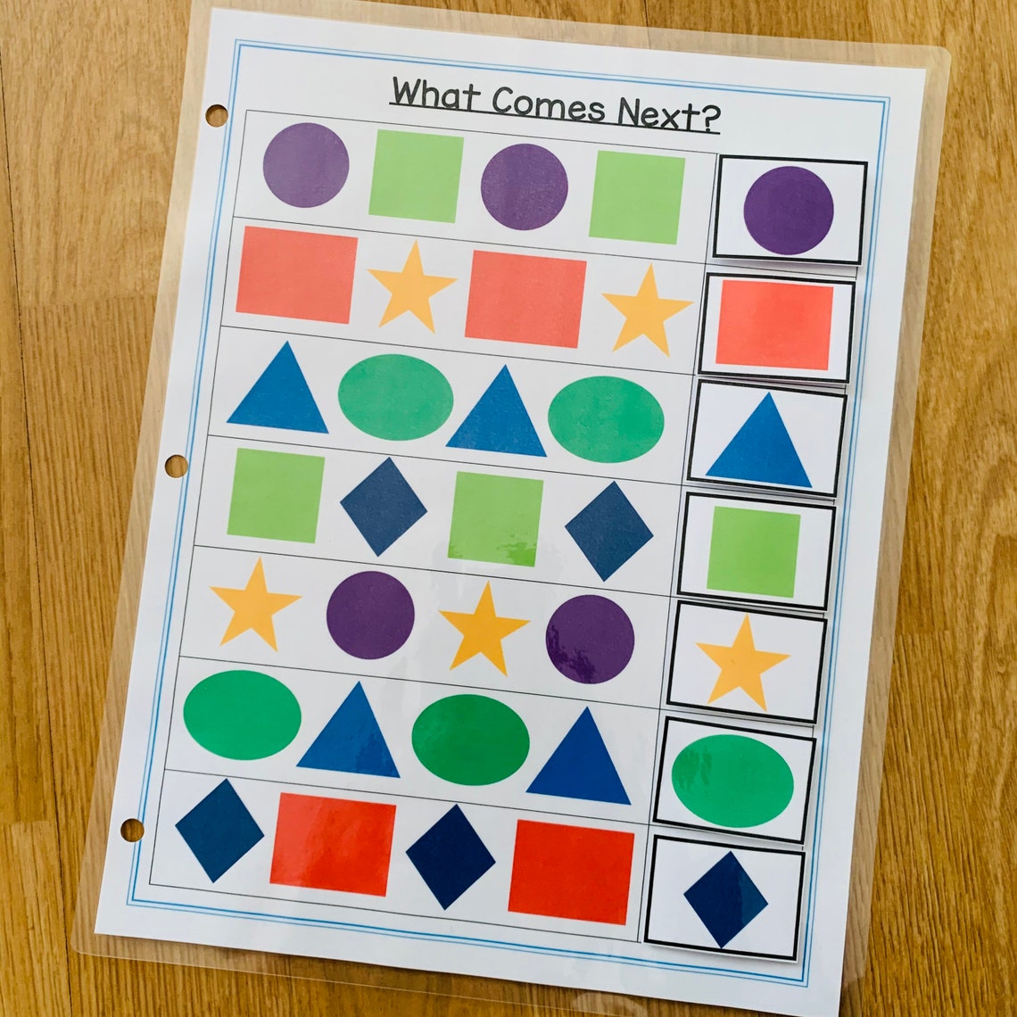 Learning Patterns Kindergarten Pattern Activity Homeschool - Etsy
