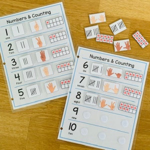 Ten frame counting, Kindergarten math, Ten Frame Kindergarten math concepts, Numbers and counting, homeschool learning game