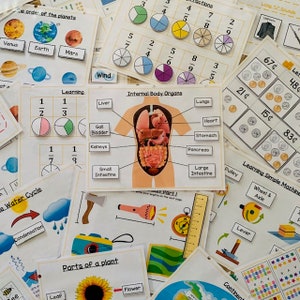 Second and Third grade learning binder, 2nd grade learning binder, 3rd grade binder, Second grade curriculum. Homeschool learning games