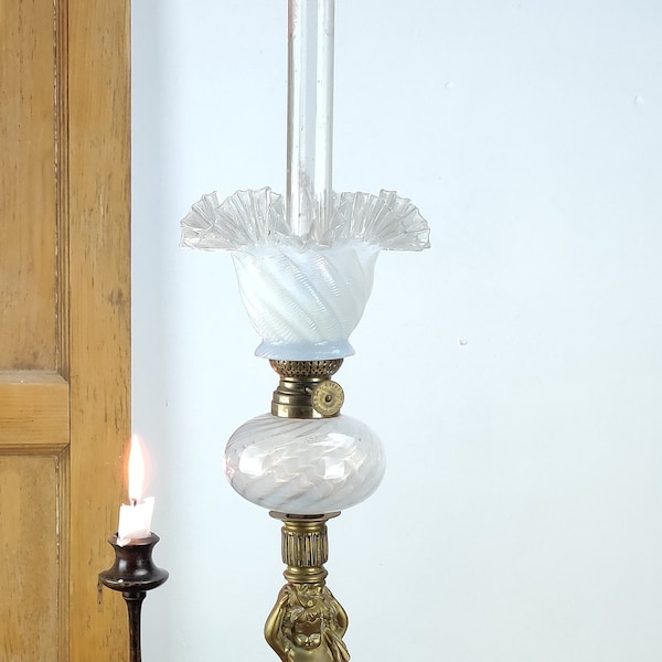 Antique Oil Lamp Etsy UK