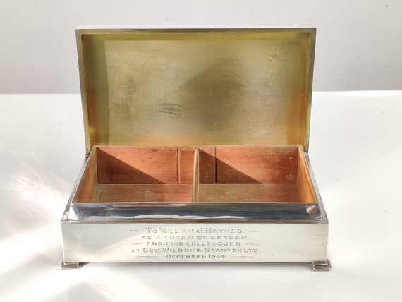 Solid Silver Cigarette Box (London 1934) - image 9