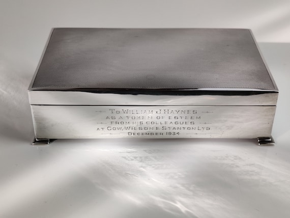 Solid Silver Cigarette Box (London 1934) - image 5