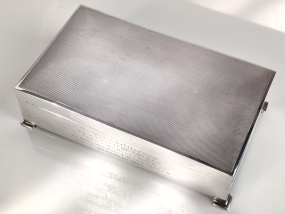 Solid Silver Cigarette Box (London 1934) - image 6