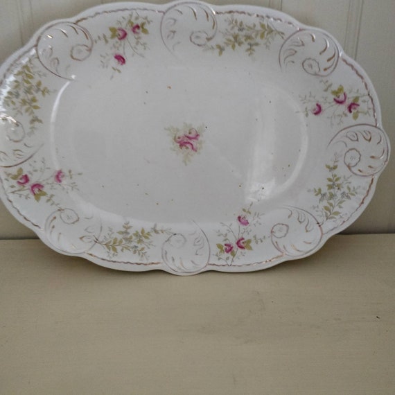 Inglés Vintage Platter / servir Platter. Etsy