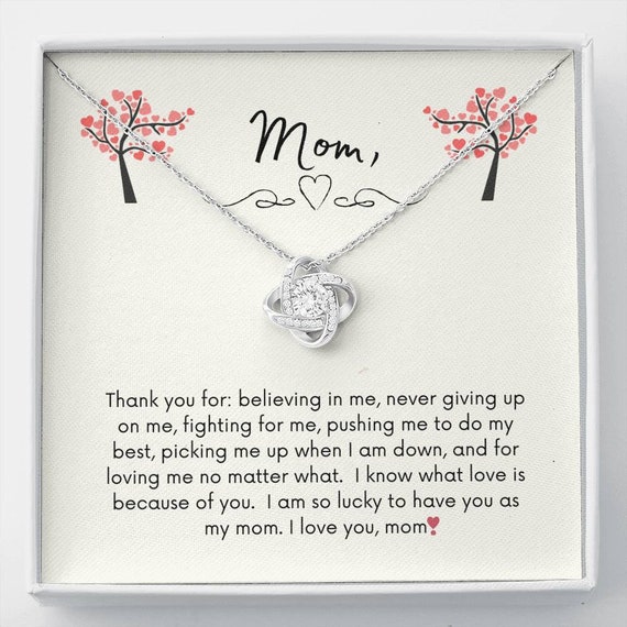 Mom Thank You For Never Giving Up On Me From Daughter 6Mm - Etsy