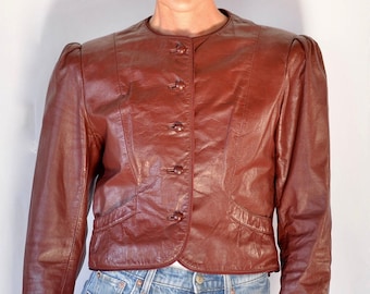 70's Vintage Leather Jacket WO SZ SM