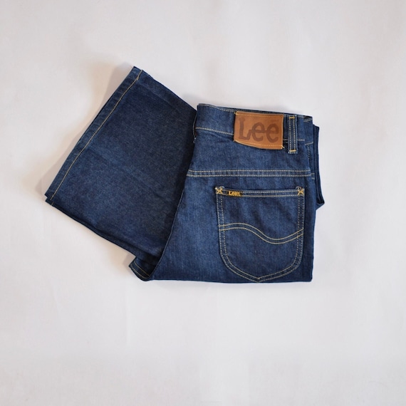 70's Vintage Lee Riders Bell Bottom Jeans Measure… - image 1