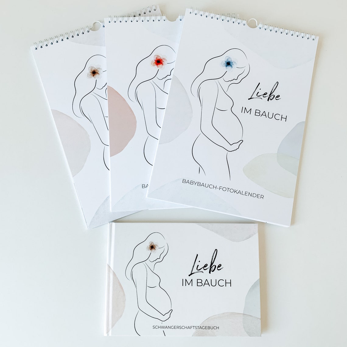 Babybauch Fotokalender Liebe im Bauch Etsy.de