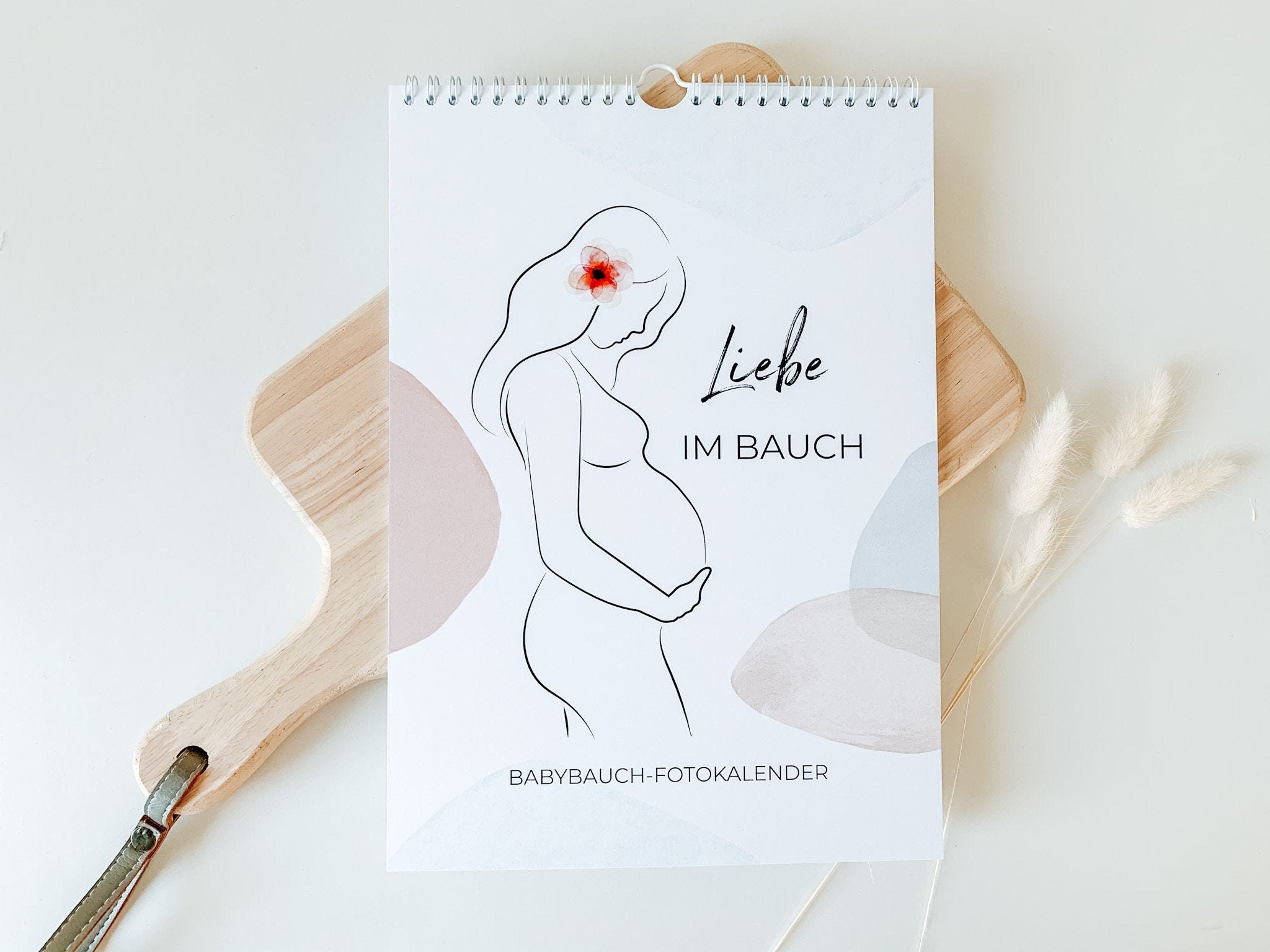 Babybauch Fotokalender Liebe im Bauch Etsy