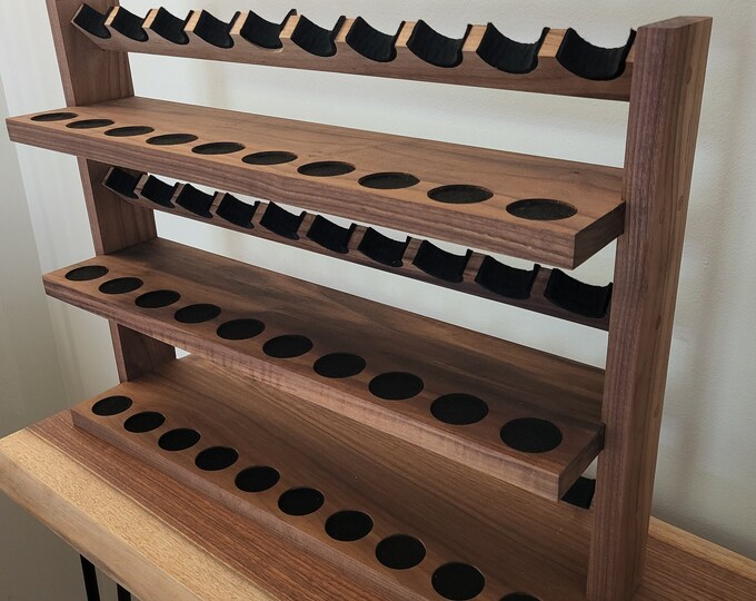 Handmade Wooden Pipe Rack 30 slots - Etsy