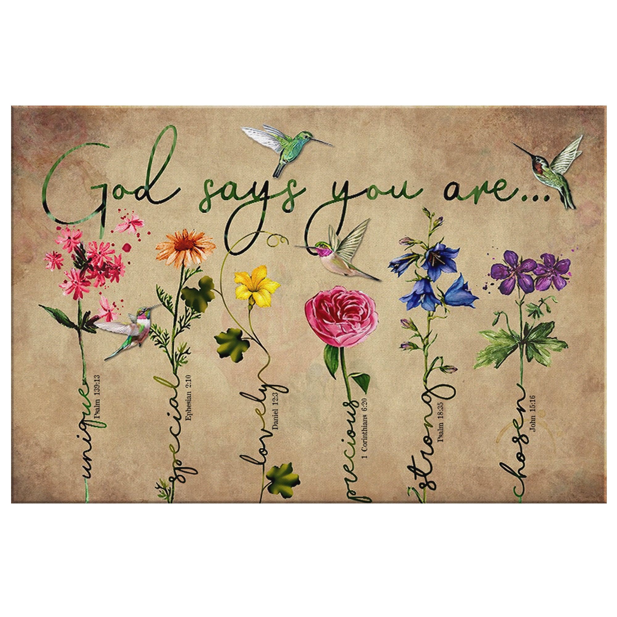 God Says You Are Print Canvas Poster Wall Art Anniversary Etsy