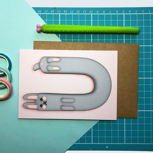 Pink Bunny Card